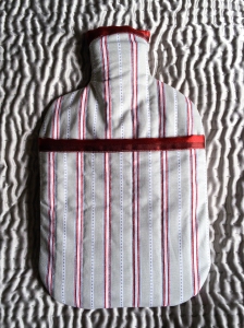 Finished hot water bottle cover