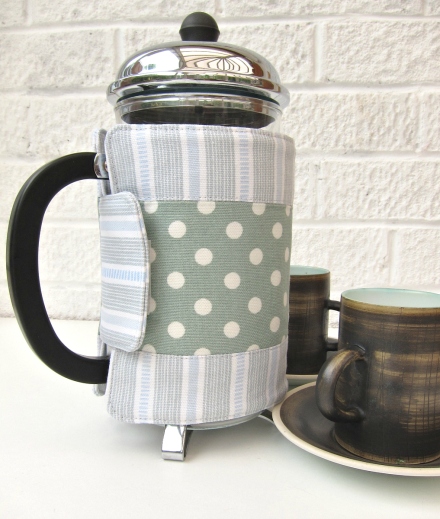 Organic cotton cafetiere cosy